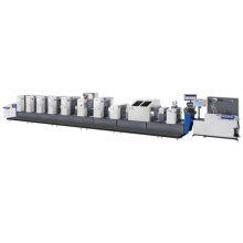 Top Sales WEIGANG 4 5 6 color label offset printing machine offset press with die-cutting